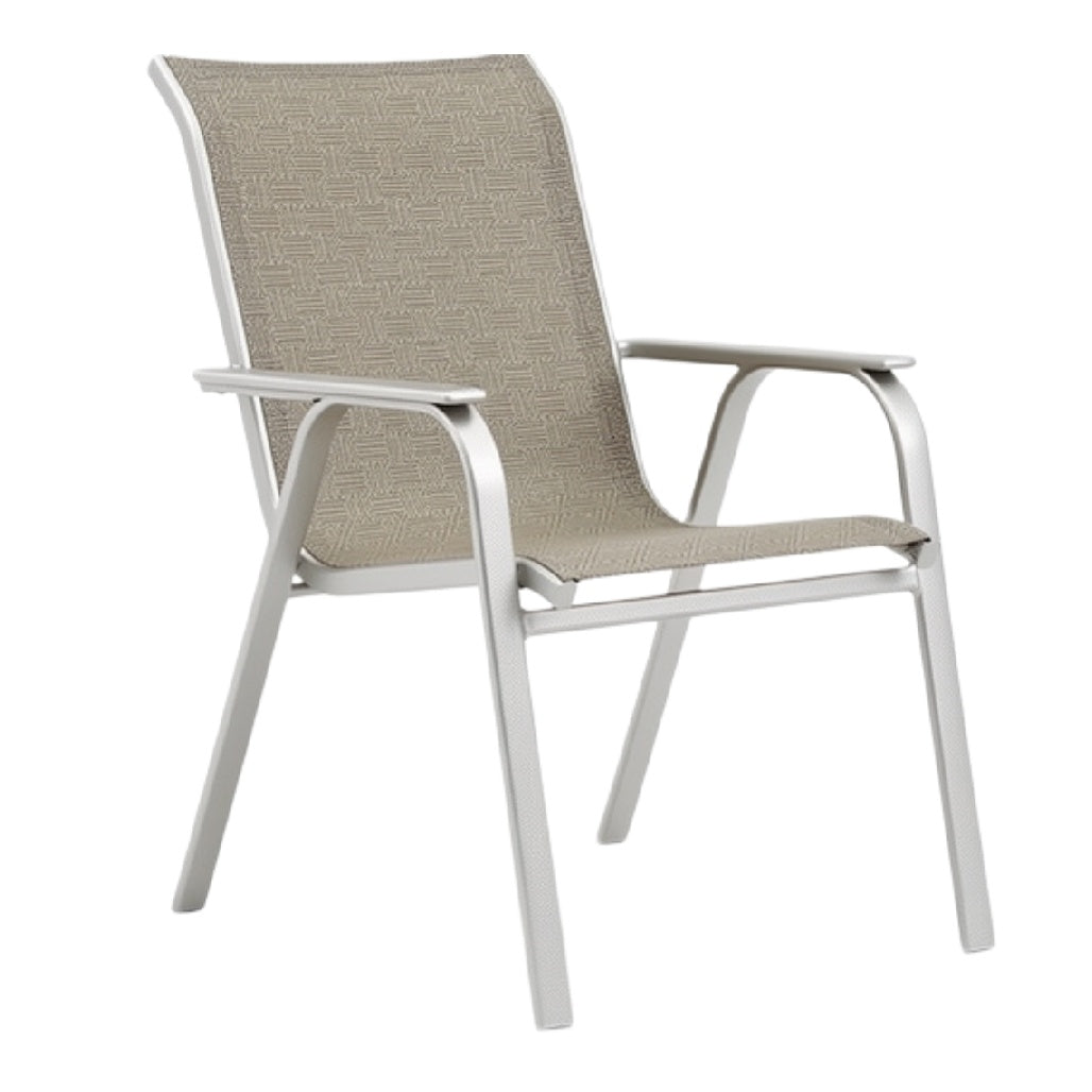 **Fotel ogrodowy aluminiowy z siatki - ergonomiczny i odporny na warunki atmosferyczne**